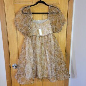 Noralee Women's Vivian Dress II Golden Garden Size XL New with Tags. Babydoll